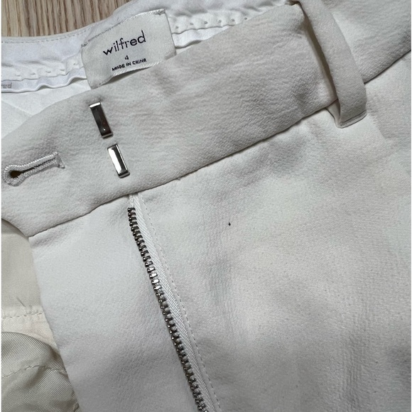 Aritzia Wilfred Effortless Pant Cropped Light Birch Size 4 - Picture 5 of 7